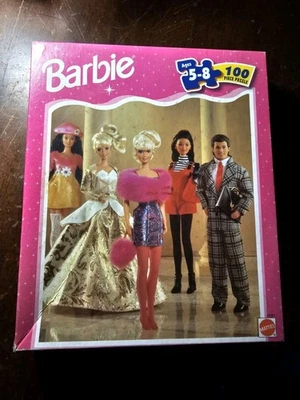Barbie 100 Piezas Rompecabezas Dorado y Mattel De Colección Nuevo Precintado Foto 1 de 2