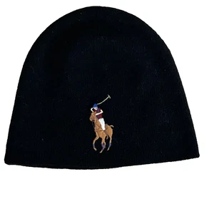 Polo Ralph Lauren Beanie Hat Knit 100% Merino Wool Embroidered Logo Men's OS - Picture 1 of 5