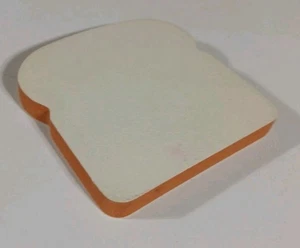 Vintage 80er Lebensmittel Fisher Price Schaum Brotscheibe Rarität Ersatz  - Bild 1 von 6