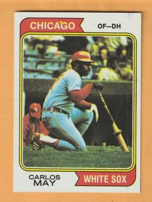 Carlos May Chicago White Sox 1974 Topps #195 Birmingham Alabama - Image 1 of 2