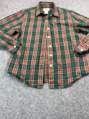 Camisa Pendleton Mujer Pequeña A Cuadros Manga Larga Abotonada Exterior Verde Foto 1 de 4