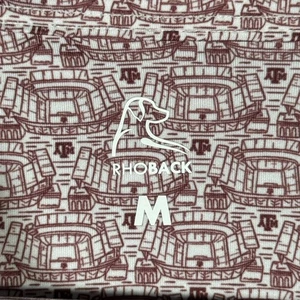 Rhoback Polo Shirt Mens M Red Texas A&M Aggies Kyle Field Maroon - Picture 1 of 10
