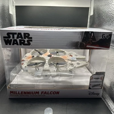 Star Wars Millennium Falcon Motion sensing Quadcopter Disney New In box sealed - Image 1 of 4