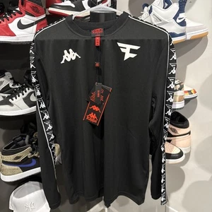 KAPPA FAZE CLAN BLACK LONG SLEEVE SIZE LARGE SOCCER JERSEY FORTNITE CALL OF DUTY - Picture 1 of 7