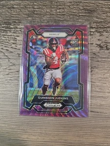 Quinshon Judkins ROOKIE PURPLE WAVE PRIZM - 2024 Prizm Draft Picks Calcio - Foto 1 di 2
