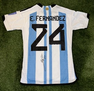Camiseta Mundial Argentina Firmada Enzo - Imagen 1 de 3