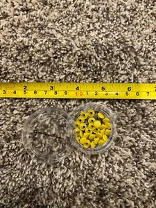 MAKING MEMORIES SNAPS 1/4" yellow with container - Picture 1 of 1