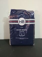 HB Harbor Bay DXL 5 Pack Black Underwear Cotton Boxer Briefs Big & Tall Size 6XL
