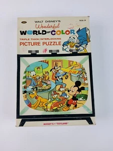 Vintage 1961 Disney Jaymar 60 pc Jigsaw Puzzle Complete Mickey Friends Toyland  - Picture 1 of 9