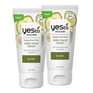 Yes To Avocado Fragrance Free Hand Cream, Vegan & Cruelty Free, 3 Oz (2 Pack) - Picture 1 of 7
