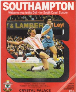 1979/80 SOUTHAMPTON V CRYSTAL PALACE 09-10-1979 DIVISIONE 1 - Foto 1 di 1