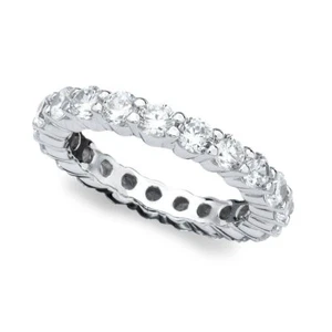 CRISLU Brillant 3 mm Zirkonia Eternity Band - Größe 8 Brandneu 2,4 cttw - Bild 1 von 4
