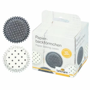 Birkmann Papierbackförmchen 100 Stück Muffinbackform Muffinform Grau Ø 7 cm - Bild 1 von 2