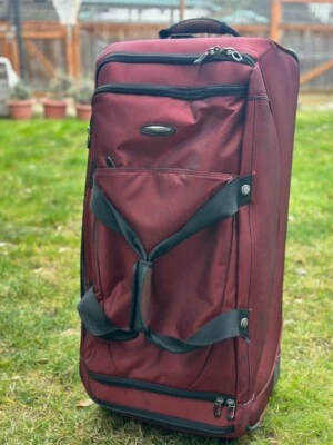 Briggs & Riley Transcend 29 Inch Rolling Duffle Luggage Red - Image 1 of 4