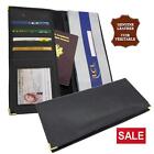 Real Leather Super Soft Cheque Book Cover Money Bag Holiday Work Wallet Purse