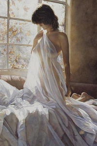 Hermoso Giclee Sexy Desnudo En Cama Delicado Toque de Steve Hanks 🎨 - Imagen 1 de 1