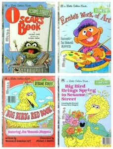 Four (4) Sesame Street Little Golden Books All good or better condition 176b+ - Imagen 1 de 12