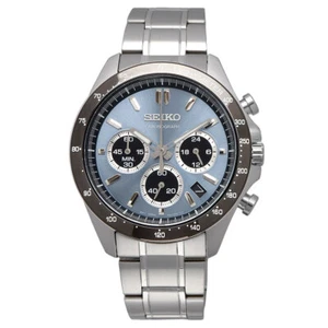 SEIKO Chronograph Men's Watch SBTR027 Quartz High Quality Silver Dial - Picture 1 of 5