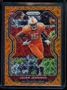 2020 Prizm Orange Laser PRIZM Jauan Jennings RC Rookie 49ers Vols Color Match - Picture 1 of 2
