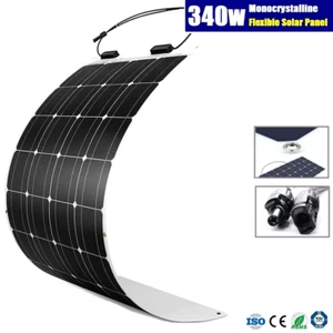 12V 340W FLEXIBLE SOLAR PANEL CARAVAN BOAT 4WD BATTERY MONO CHARGING 340 WATT - Picture 1 of 7