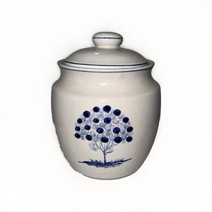 Handpainted Canister/jar With LidMade In Portugal - Picture 1 of 5