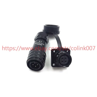 SA12 Series 4 pin waterproof connector,IP67 aviation power connector plug socket - Image 1 of 4