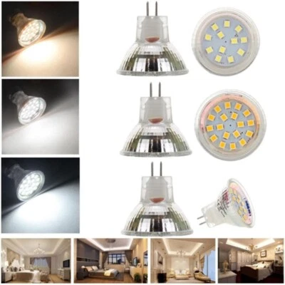 1PC MR11 GU4 LED Spotlight Bulbs 2W 3W 4W 9SMD 12SMD 15SMD Replace 25W Lamps - Image 1 of 4