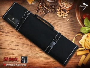 NEW Portable Knife Bag for Japanese Chef Knife Folded Carry Bag/Roll (9 Slots) - Picture 1 of 5