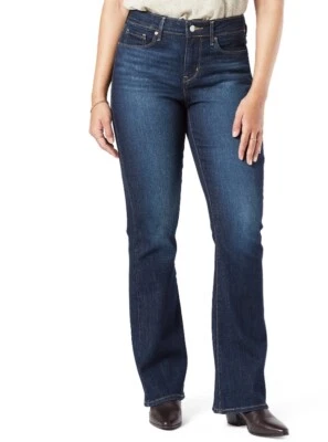 Signature by Levi Strauss & Co. Corte bota tiro medio varias tallas, lavado oscuro, elástico Foto 1 de 3