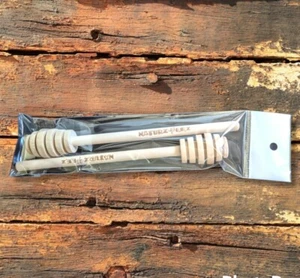 HONIGLÖFFEL 2ER PACK - 6" LANG HOLZ NATURZ BEEZ LOGO HONIG DIPPER - Bild 1 von 12