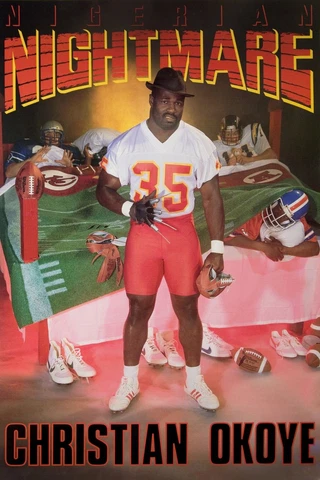 KANSAS CITY CHIEFS CHRISTIAN OKOYE "NIGERIAN NIGHTMARE" 20X30 POSTER PRINT Cover