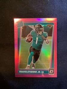 2021 Donruss Optic Preview Travis Etienne Jr Pink Holo Prizm RC #P-258      MB13
