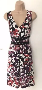 M&Co Multi Print Stretch Sleeveless Summer Occasion Wedding Races Dress Size 14 - Picture 1 of 6
