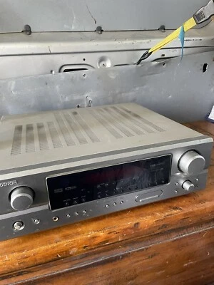 Denon Receiver AVR-1705 6.1 Channel AUX TV DVD CD TUNER Silver - Spares/Repairs - Image 1 of 4