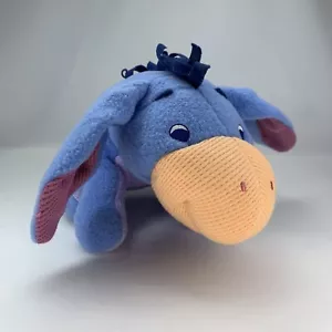 My First Pooh - Baby Eeyore - Fisher Price 10" Plush Rattle 2001 - Picture 1 of 11