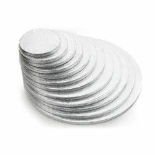Round & Square CAKE DRUM Board 12mm spessore 4' - 24' - Confezione da 1, 5 & 10 GRATIS P&P