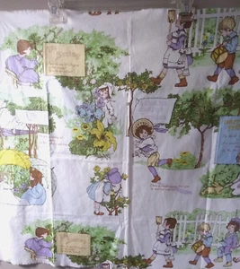 A Child’s Garden Verse J Manes Co Vintage Fabric Rare Find 35" X  29" 1980's - Picture 1 of 11