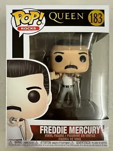 Freddie Mercury 183 ~ Queen ~ Funko Pop Vinyl ~ Rocks + FREE POP PROTECTOR - Picture 1 of 6