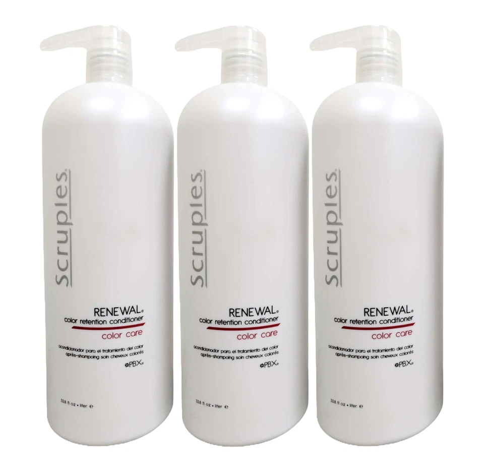 Scruples Renewal Color Retention Conditioner 33.8 Oz Set of 3 - Image 1 of 4