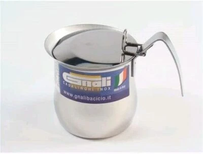 Bacicio Bollilatte a Induzione in Acciaio Inox con Coperchio 3 Tazze Bombato - Immagine 1 di 2