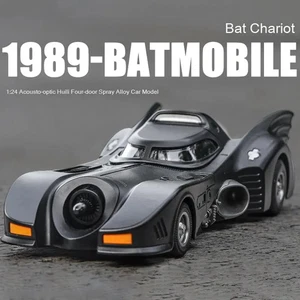 Batmobile Diecast Model 1989 1/24 Car Light Sound Toy Gift for Boys - Picture 1 of 6