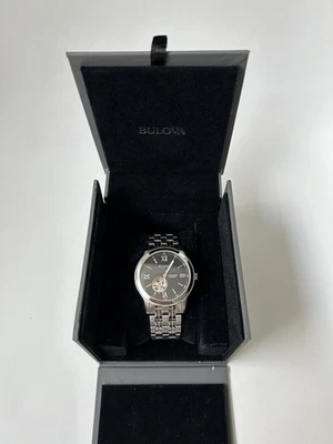 BULOVA 96A158 OROLOGIO UOMO MECCANICO AUTOMATICO 21JEWELS “Open Heart” - Immagine 1 di 4