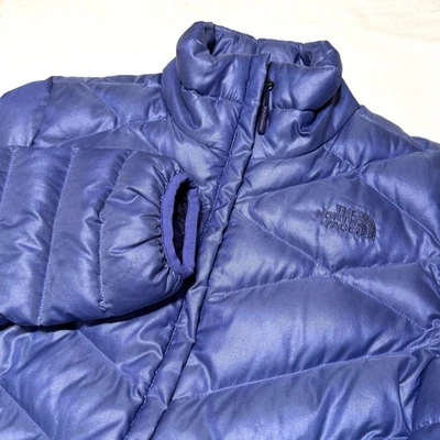 The North Face Womens Down Puffer Jacket Coat 550 Fill Power Purple Medium - Image 1 of 4