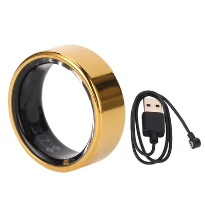 Smart Health Ring Gesture Control Gold Thin Lightweight Sleep Tracking IP68 - Bild 1 von 4