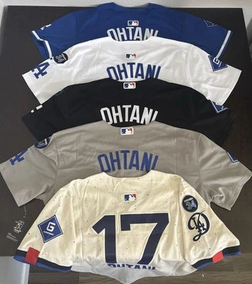 Shohei Ohtani Dodgers Mens Jerseys! W/patches! - Image 1 of 4