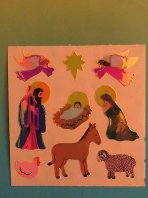 Sticker Aufkleber Sandylion Pearly Weihnachten Jesus Krippe Deko Sammlung Rar - Bild 1 von 4