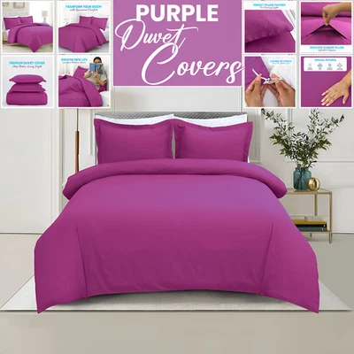 Фиолетовый пододеяльник комплект постельного белья мягкое двустороннее одеяло комплект постельного белья Twin Queen King - Изображение 1 из 4