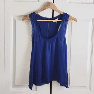 Женская синяя майка Silence + Noise размер XS спортивная молния бахрома для ресниц - Изображение 1 из 4