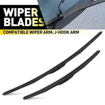2X For Toyota Kluger 2007-2020 Front Wipers 26" & 20" J-Hook XU40 XU50 Prado 150 - image 1 of 4
