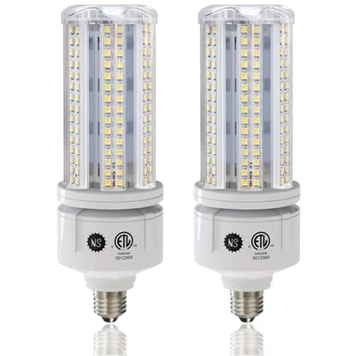 2 Pack 7530 Lumen A19 60W LED Corn Light Bulbs E26 Medium Base 6500K Cool Whi... - Image 1 of 4